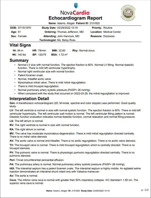 Structured Reporting Sample